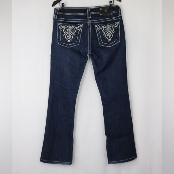 MISS ME Bootcut Jeans with contrast stitching, embroidered & rhinestones - Picture 9 of 14